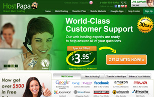 Hostpapa-homepage