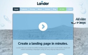 lander homepage